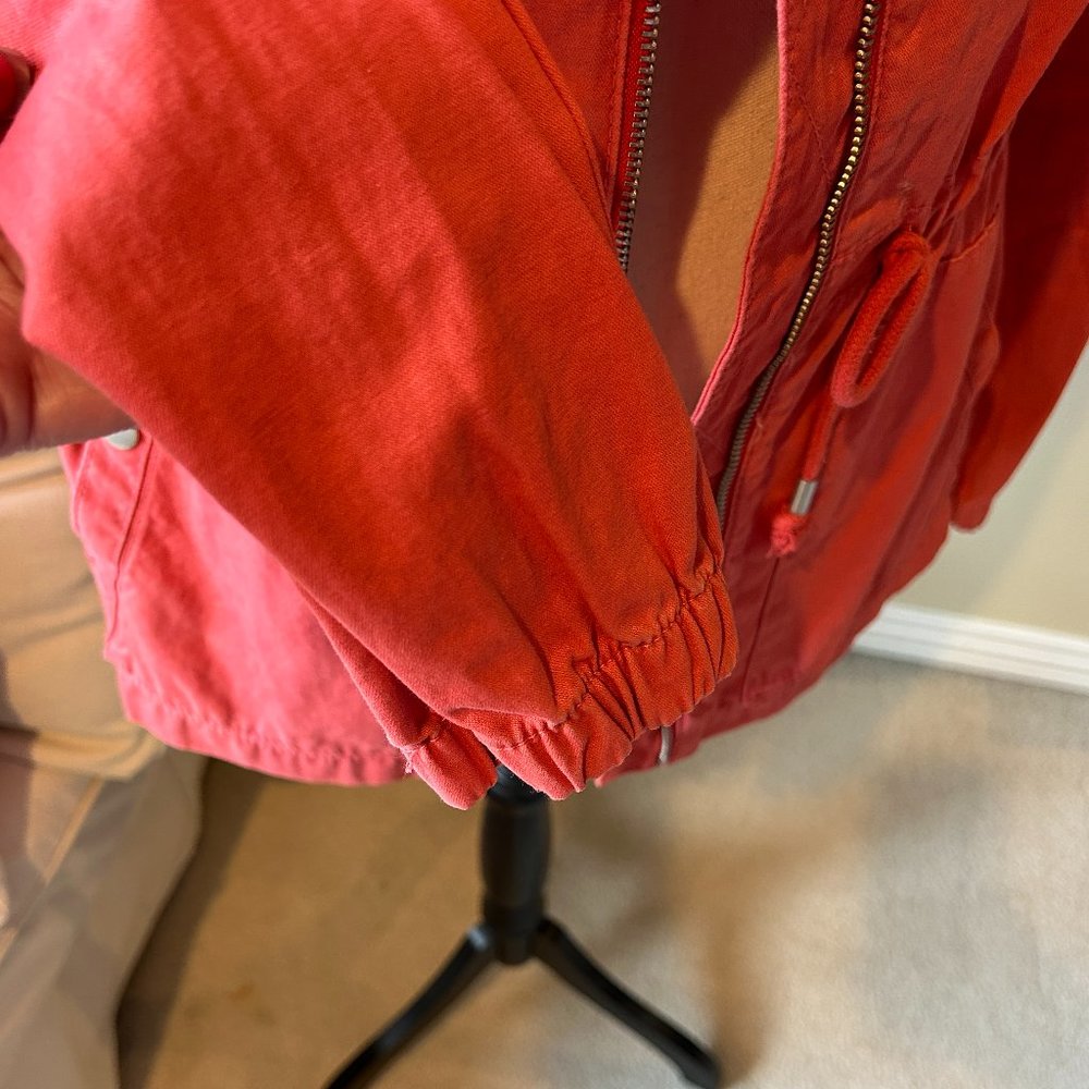 Old Navy Women's Canvas Field Jacket Size Medium Tall - Picture 6 of 11